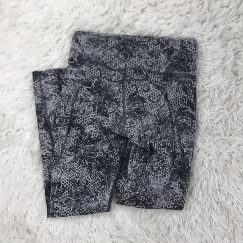 Lululemon Fast & Free 7/8 Tight II *Nulux 25" Serigraph Starlight Black Multi - Picture 7 of 7